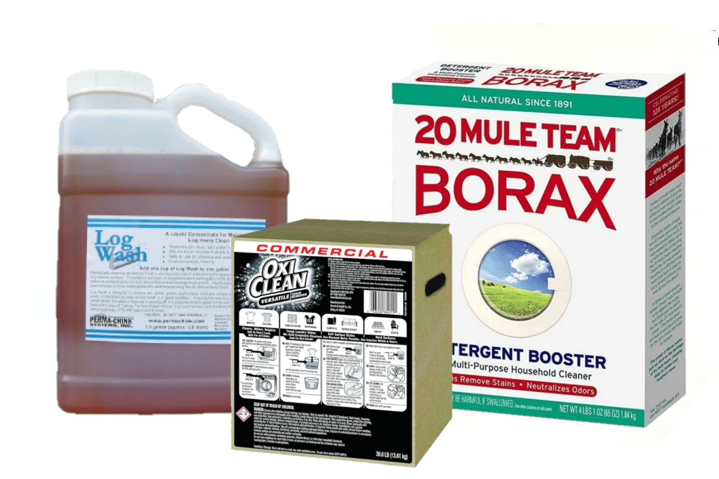 TSP (Trisodium Phosphate), OxiClean, and Borax