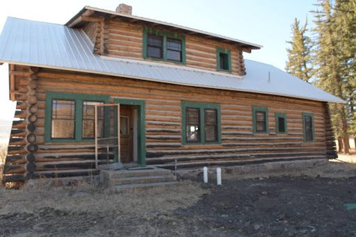 Backside of Log Home that Never sees the Sun