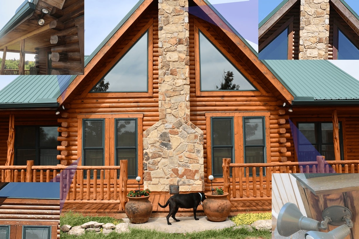 Log Masters Restorations Front After Pop Out Before