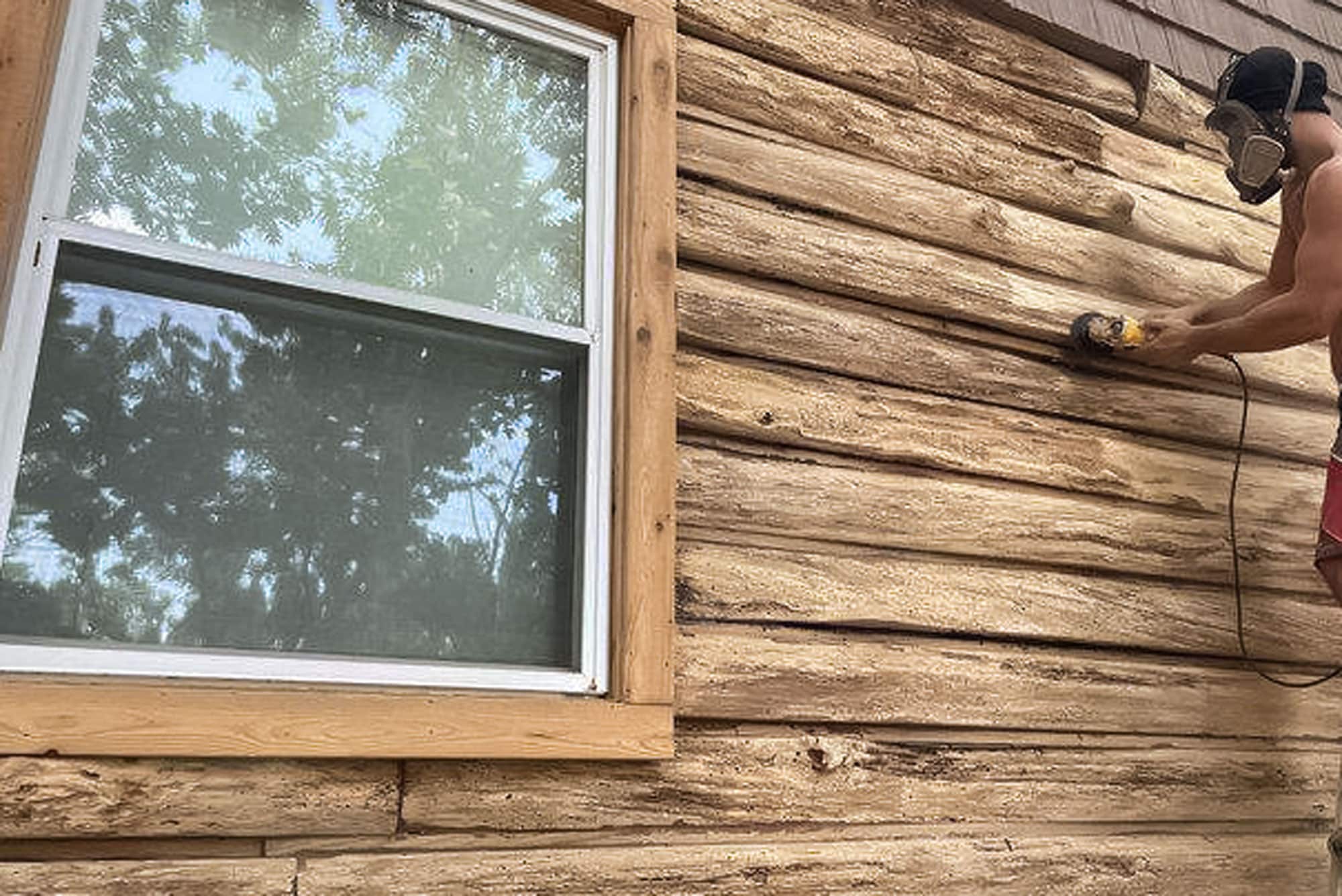 Log Masters Restorations Finished Chinking Front Better