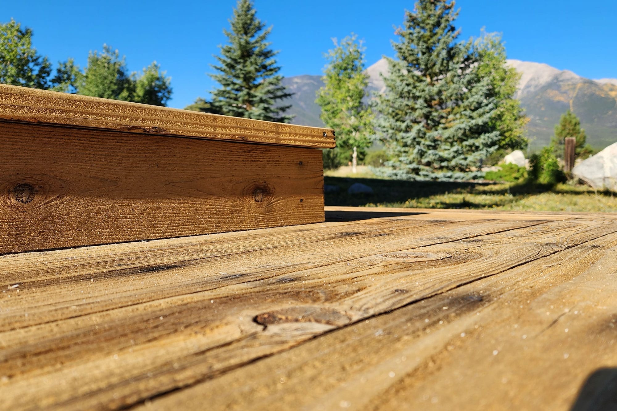 Log Masters Restorations Staining and Back Brushing Services